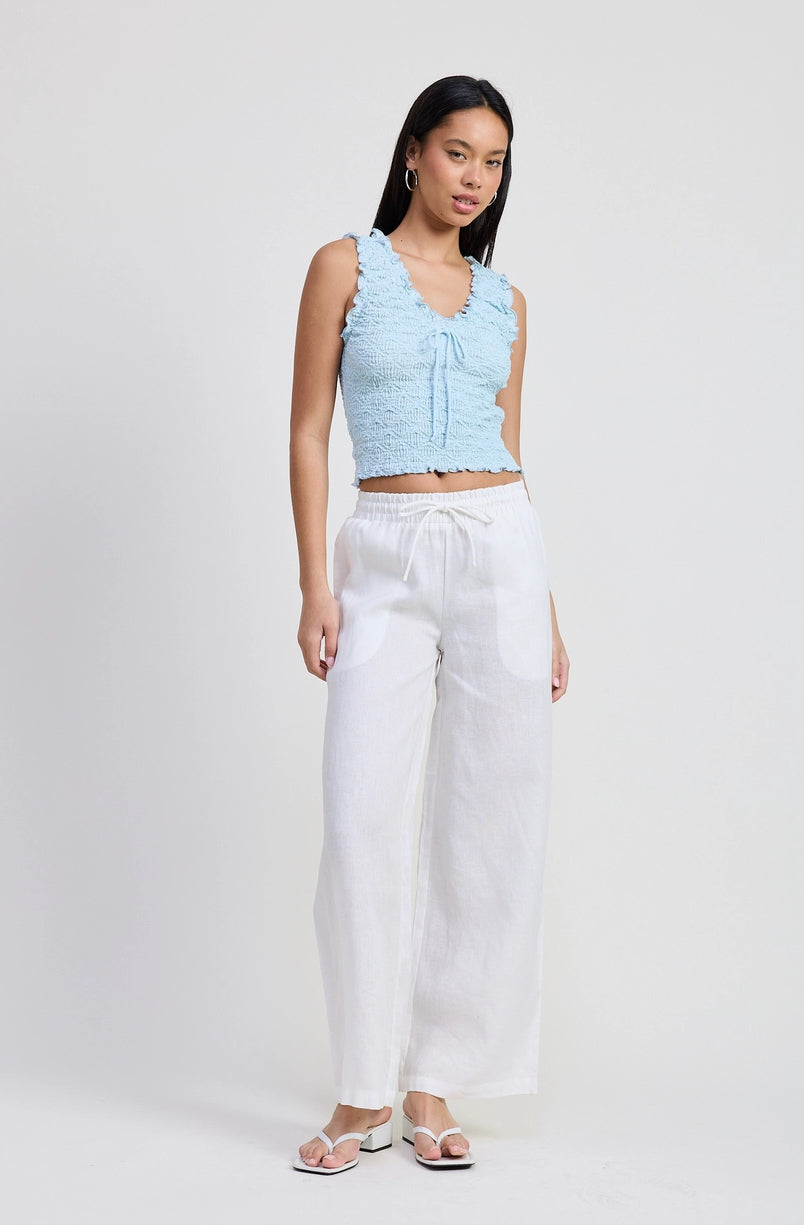 Sleeveless Ruffle top