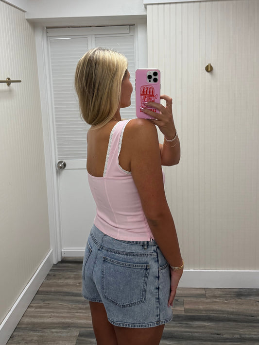 Low Mid Rise Micro Denim Skort