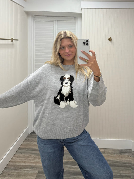 Long Sleeve Crew Neck Puppy