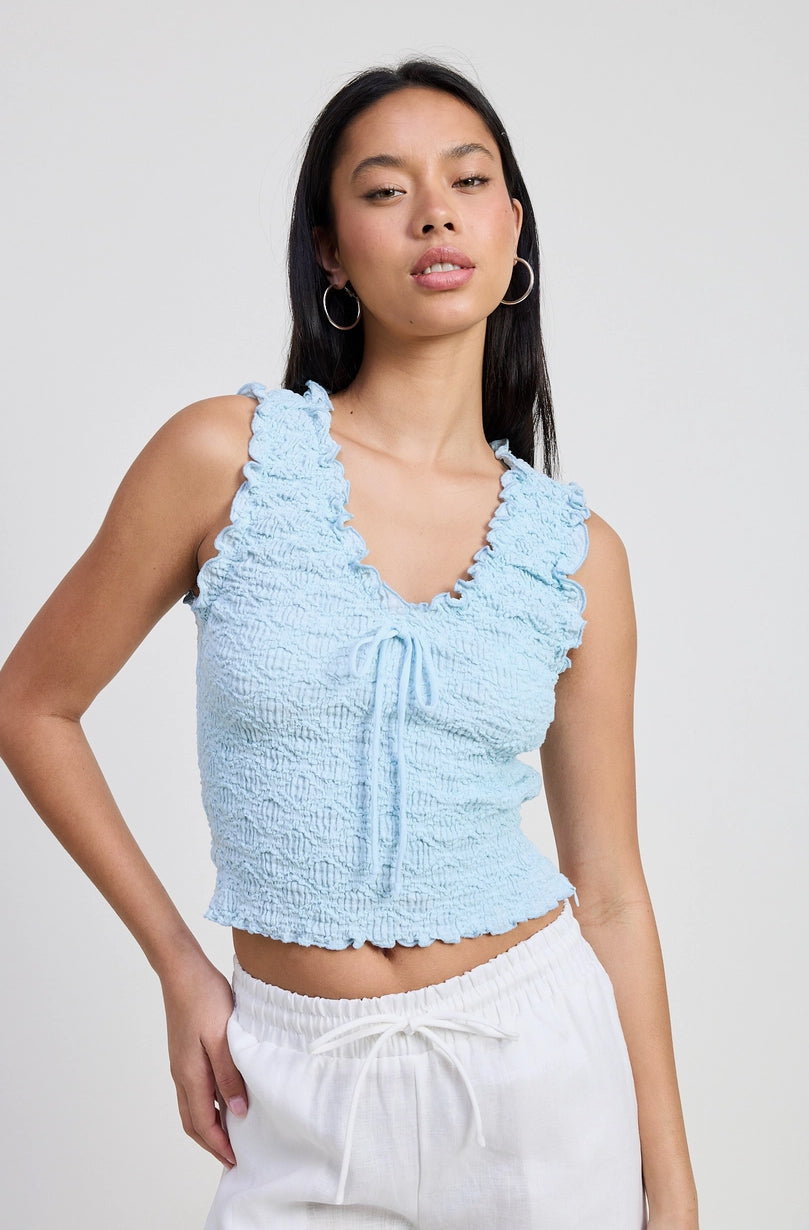 Sleeveless Ruffle top