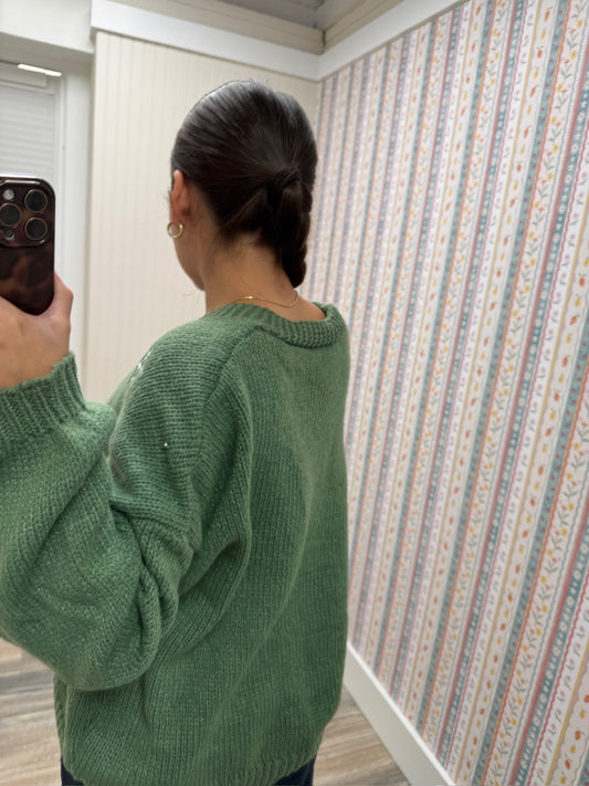 Christmas Knit Sweater Cardigan