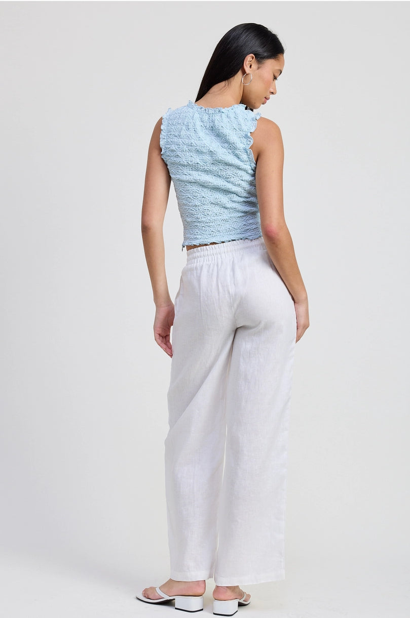 Sleeveless Ruffle top