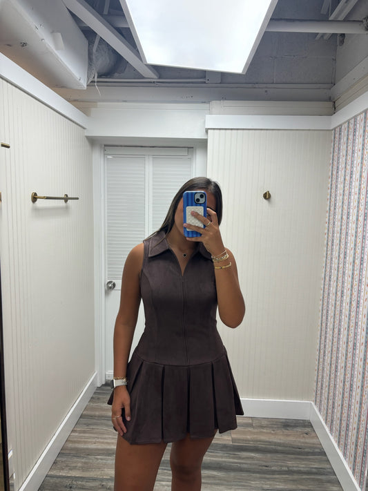 Suede Mini Dress PD6687