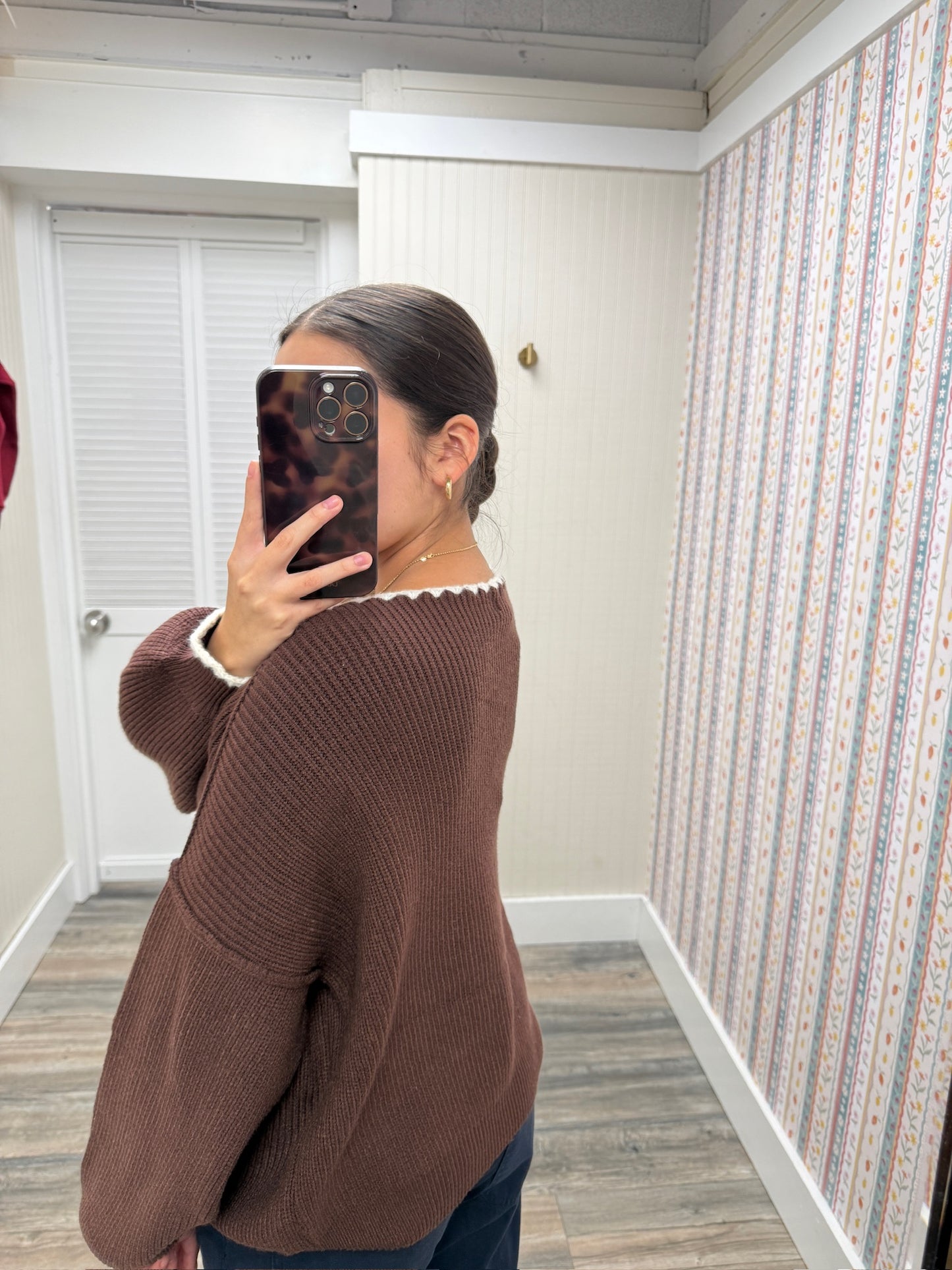 Wide Neck Sweater MSW11245