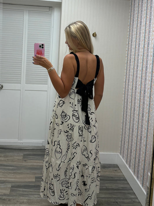 Back Tie Maxi Dress