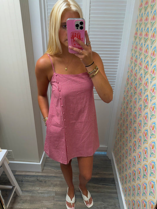 Sleeveless Mini Dress With Side Pocket Inside