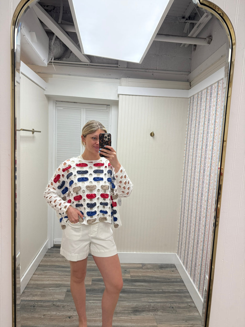 Bandana Weave Pullover