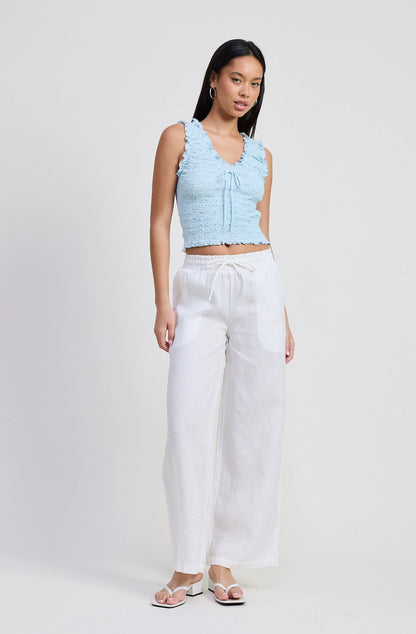 Sleeveless Ruffle top