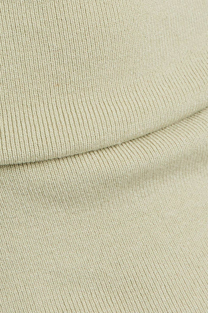 ASYMMETRICAL NECK SWEATER TOP