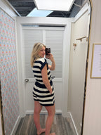 Navy/Cream Romper
