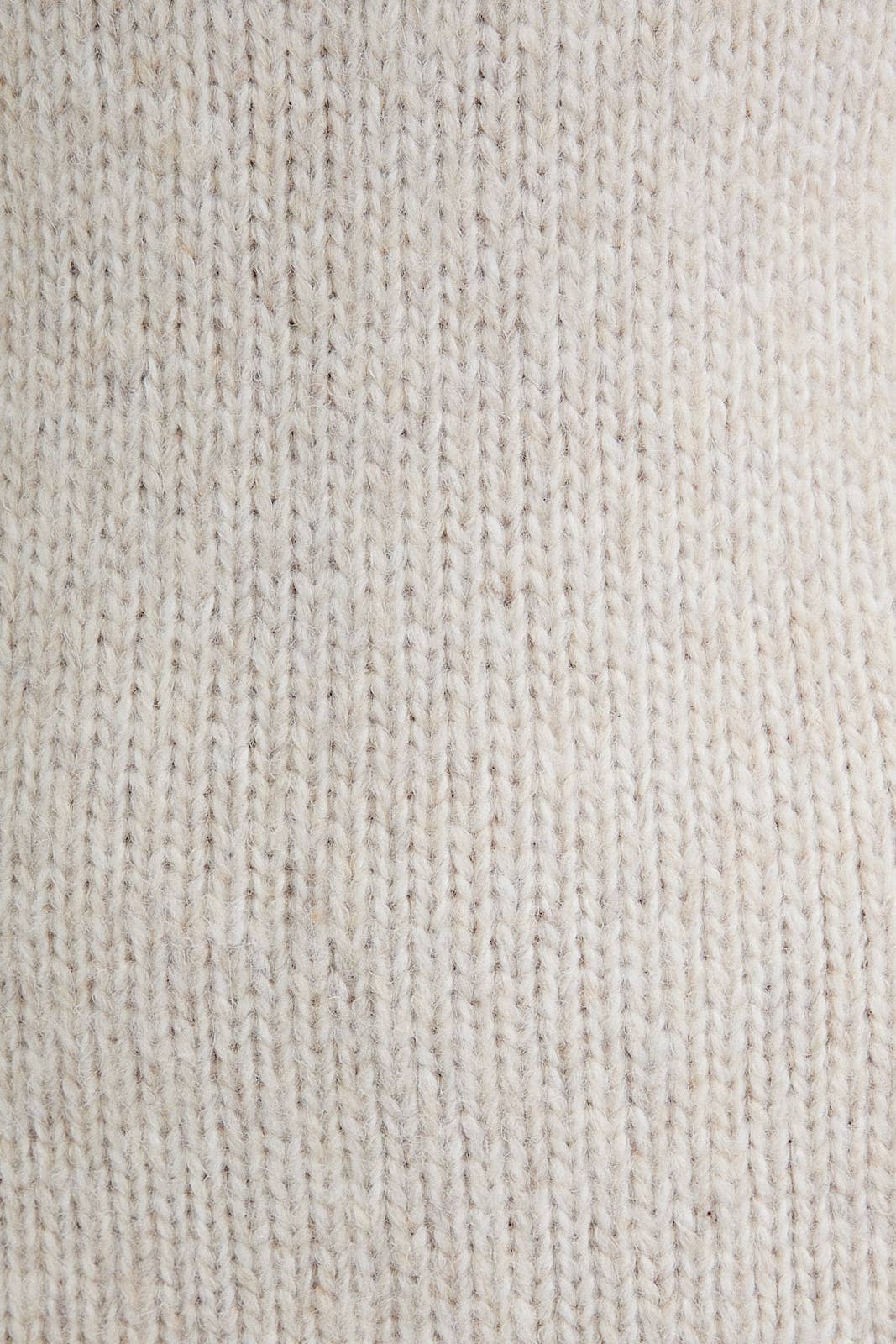 SLEEVELESS MOCK NECK CABLE SWEATER MINI DRESS