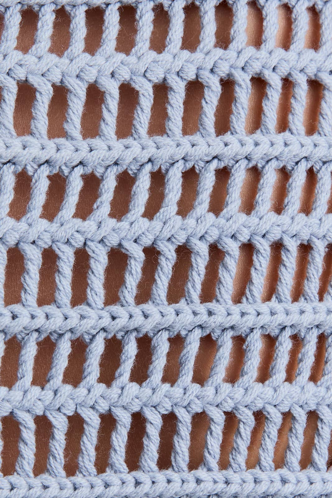 BOAT NECK OPENWORK SWEATER TOP