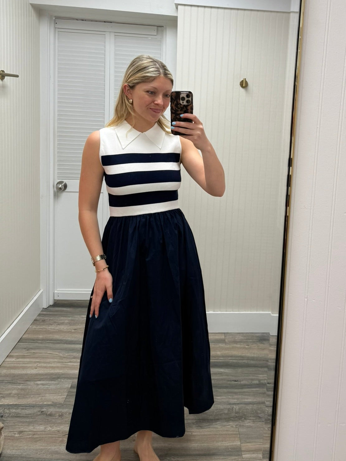 Collar Neck Maxi Dress