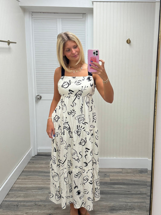 Back Tie Maxi Dress