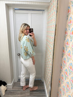 Mid Rise Wide Crop Slim