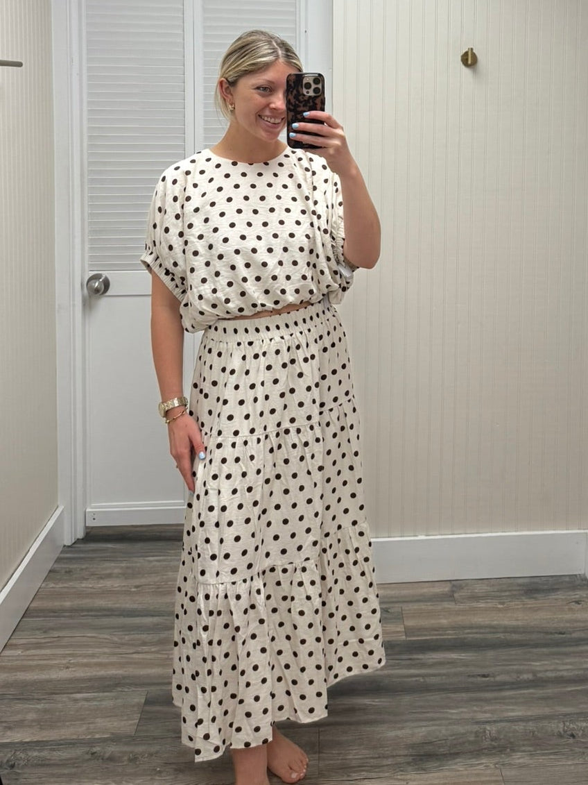 Polka Dot Bubble Top