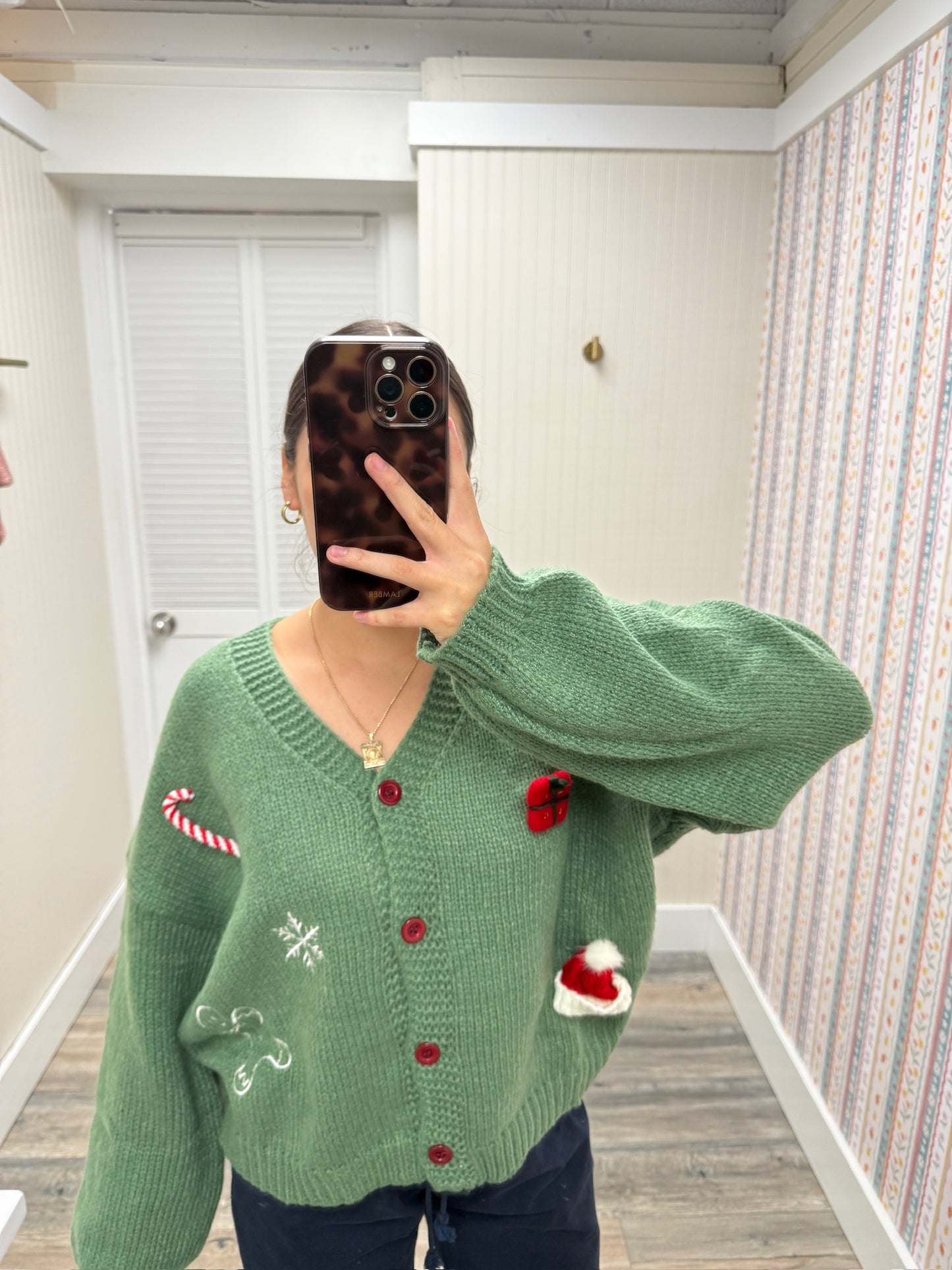 Christmas Knit Sweater Cardigan