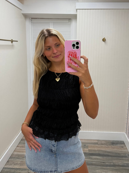 Black Lace Top
