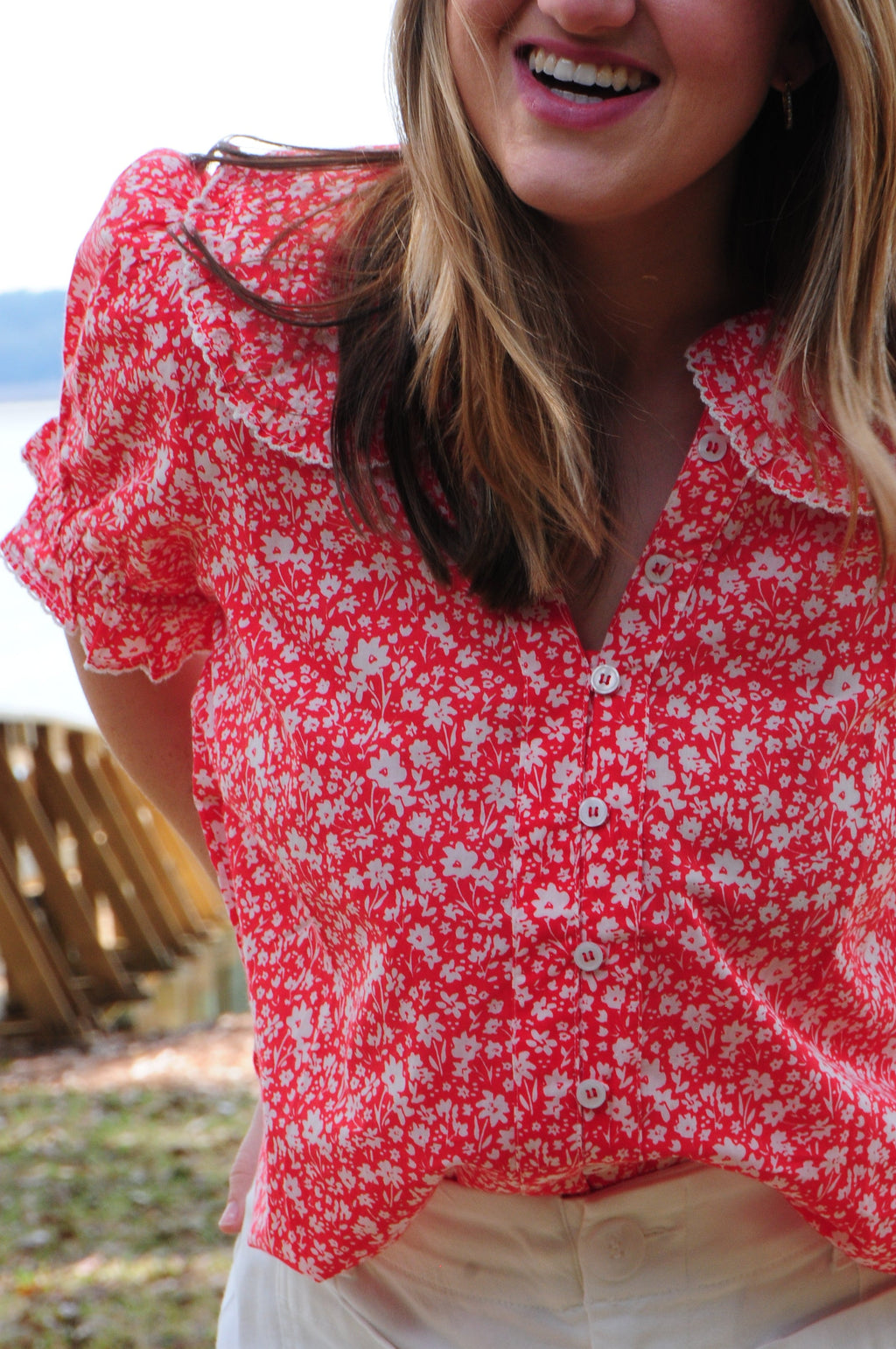 Ditsy Poet Top