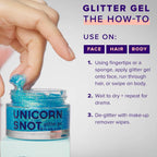 Original Glitter Gel | Sky-Blue | Body Glitter | Shimmer