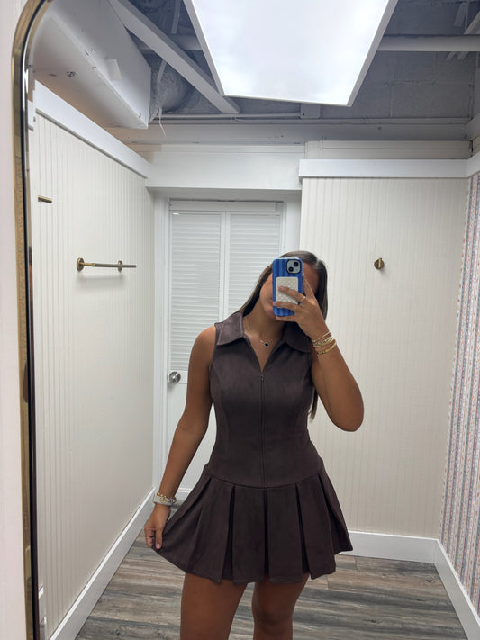 Suede Mini Dress PD6687