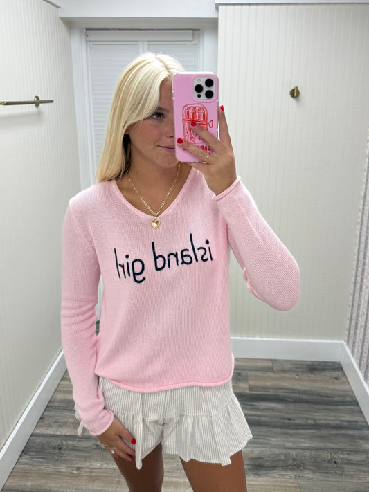 V-Neck Script Top