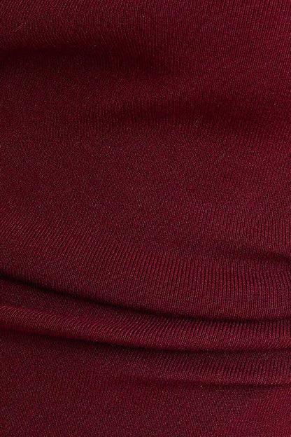 ASYMMETRICAL NECK SWEATER TOP