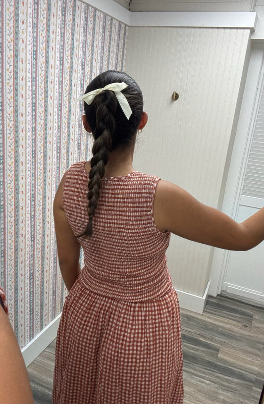 Gingham Midi Dress