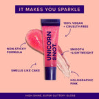 Glitter Boss | Flamingo | Glitter Lip Gloss | Holographic