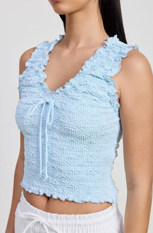 Sleeveless Ruffle top