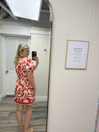 Shell Button Mini Dress