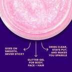 Original Glitter Gel | Flamingo-Pink | Body Glitter | Shiny