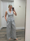 Striped Flowy Pants