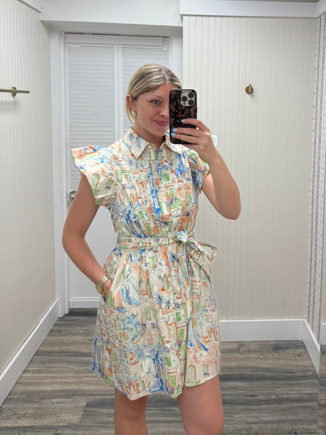 European City Shirt Dress