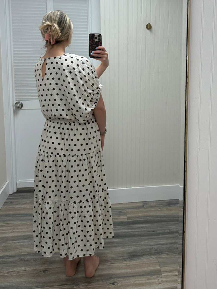 Polka Dot Maxi Skirt