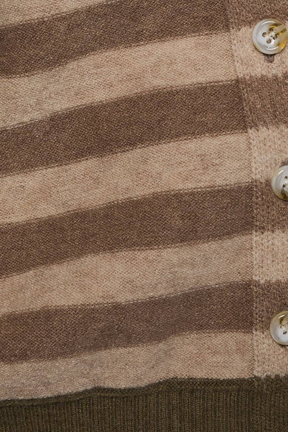 LONG SLEEVE STRIPE CARDIGAN