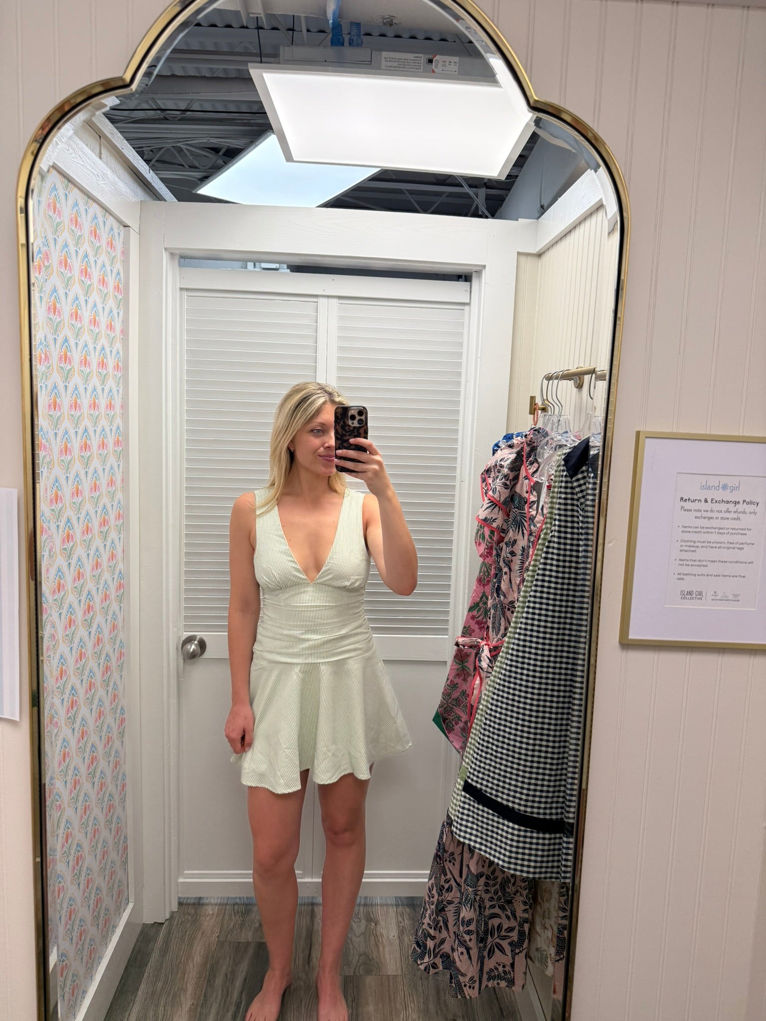 Mini Dress Shirring Detail