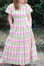 Rows of Flowers Dress