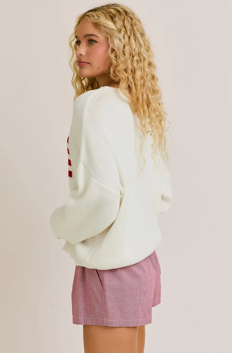 Round Neck Sweater Top