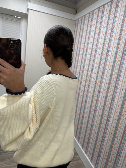 Wide Neck Sweater MSW11245