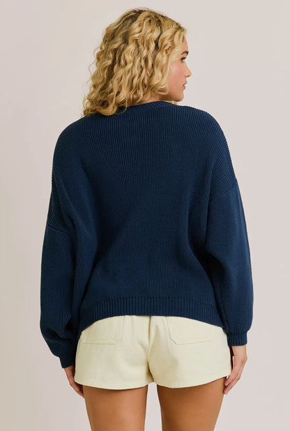 Round Neck Sweater Top