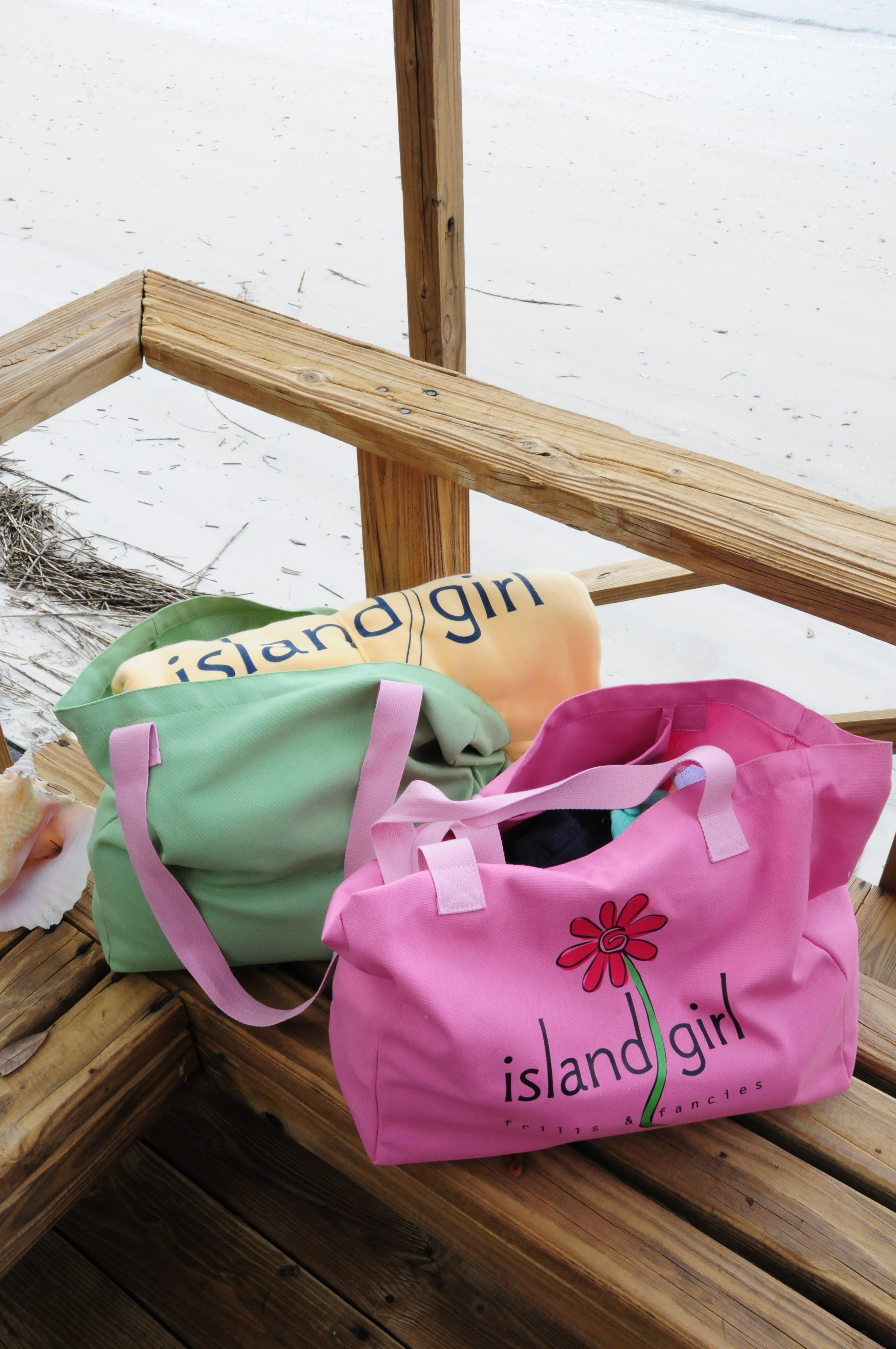 Island Girl Canvas Tote