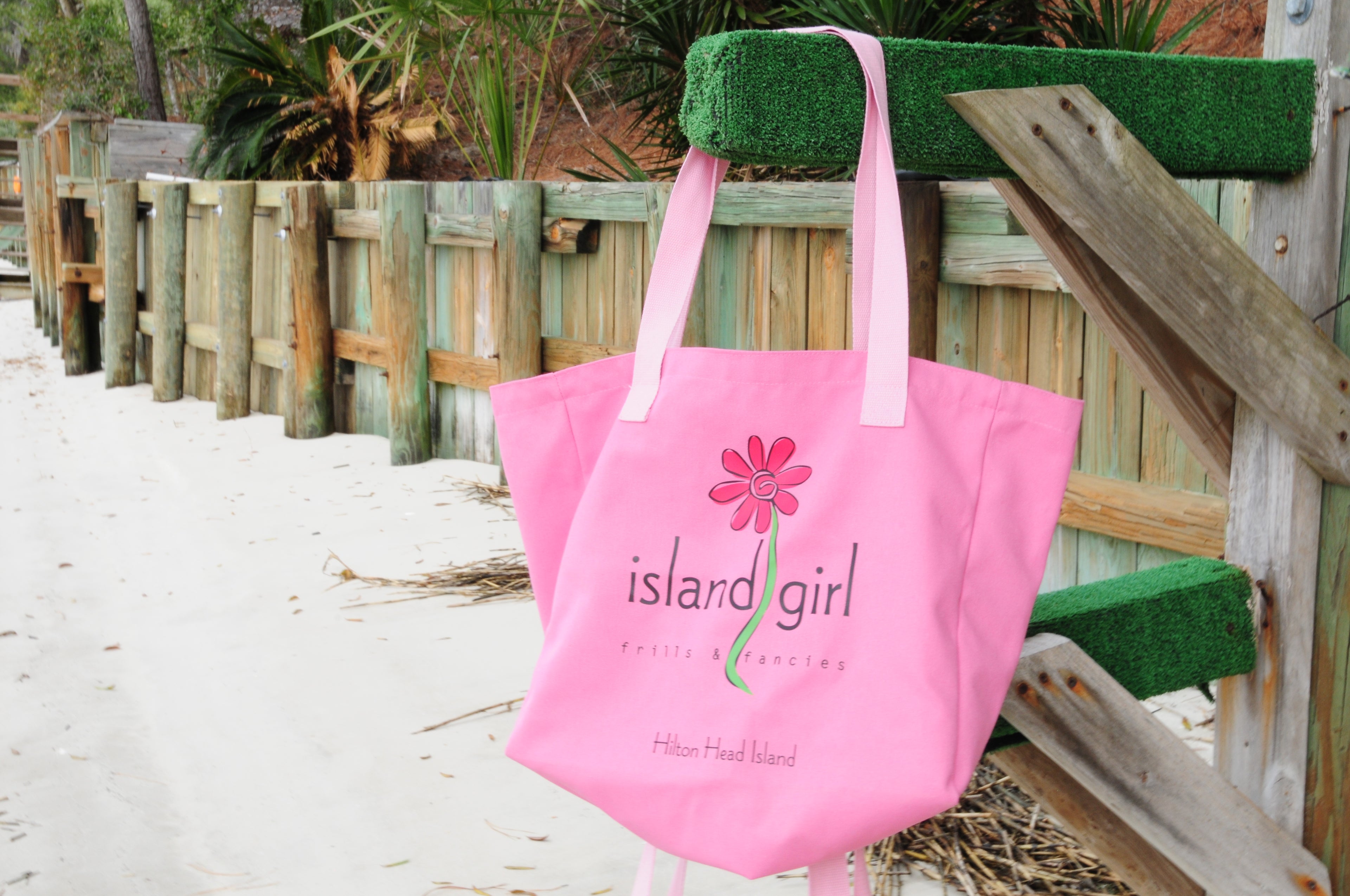 Island Girl Canvas Tote