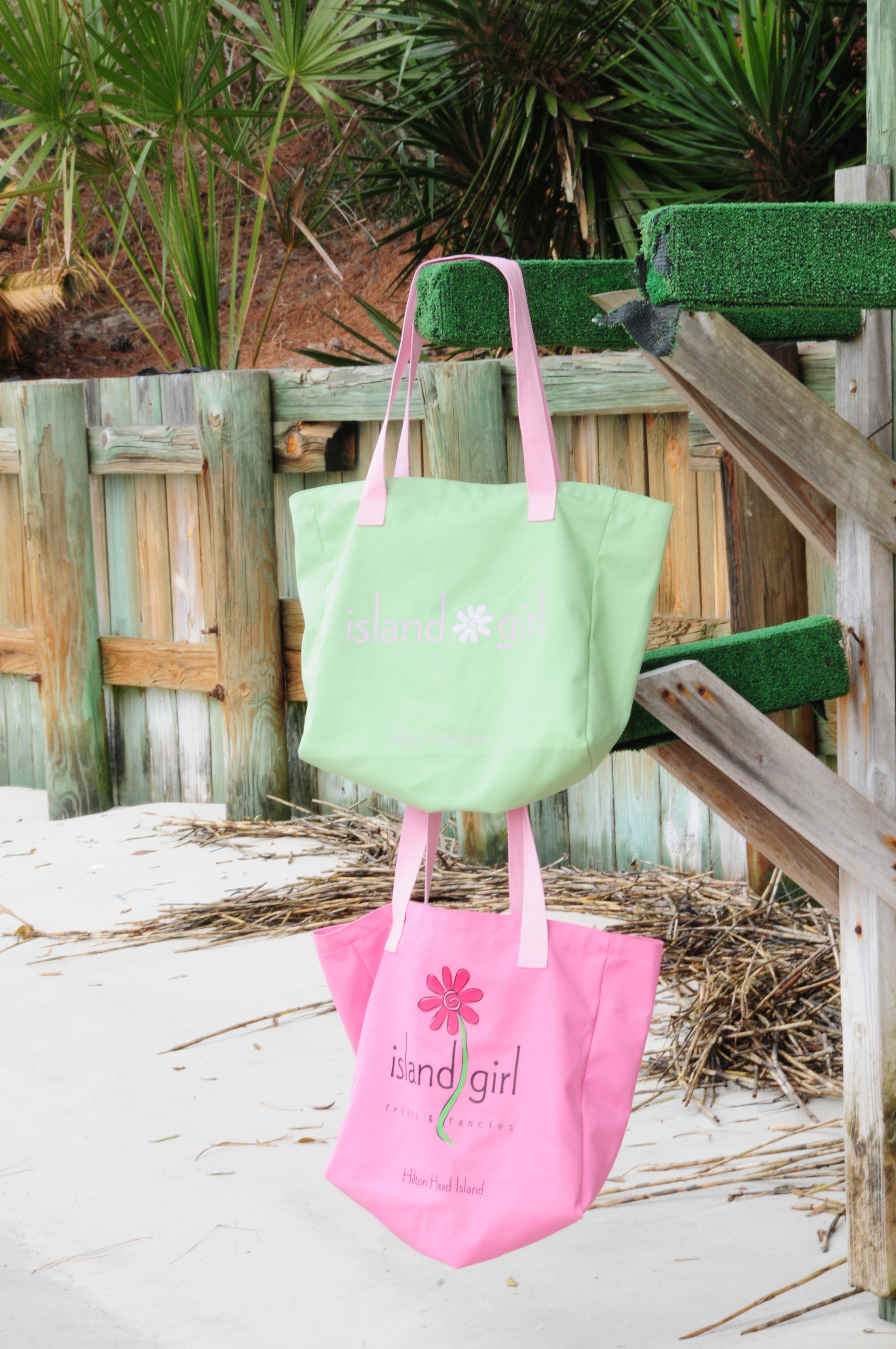Island Girl Canvas Tote
