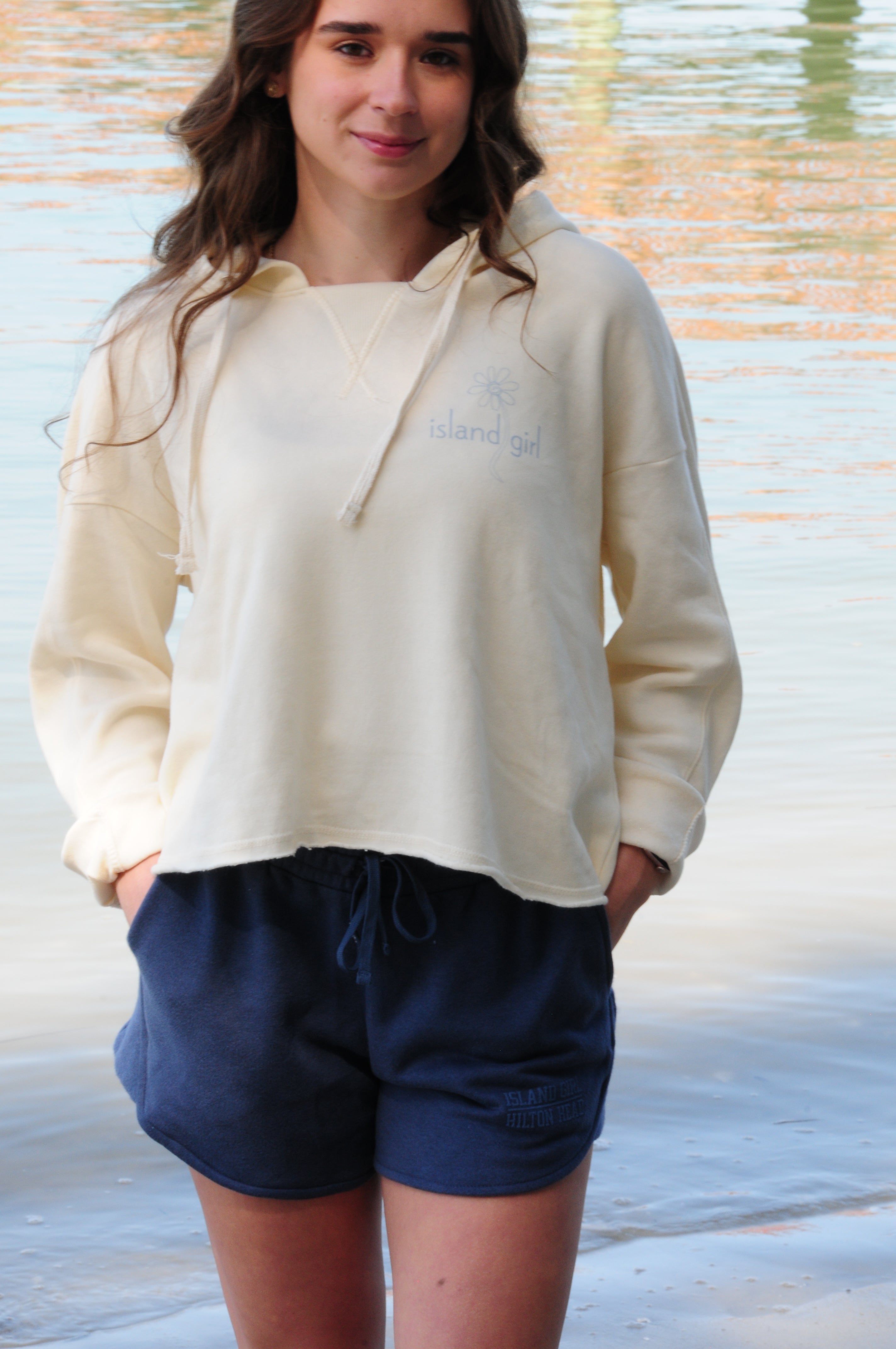 Beach Sunset Island Girl Hoodie