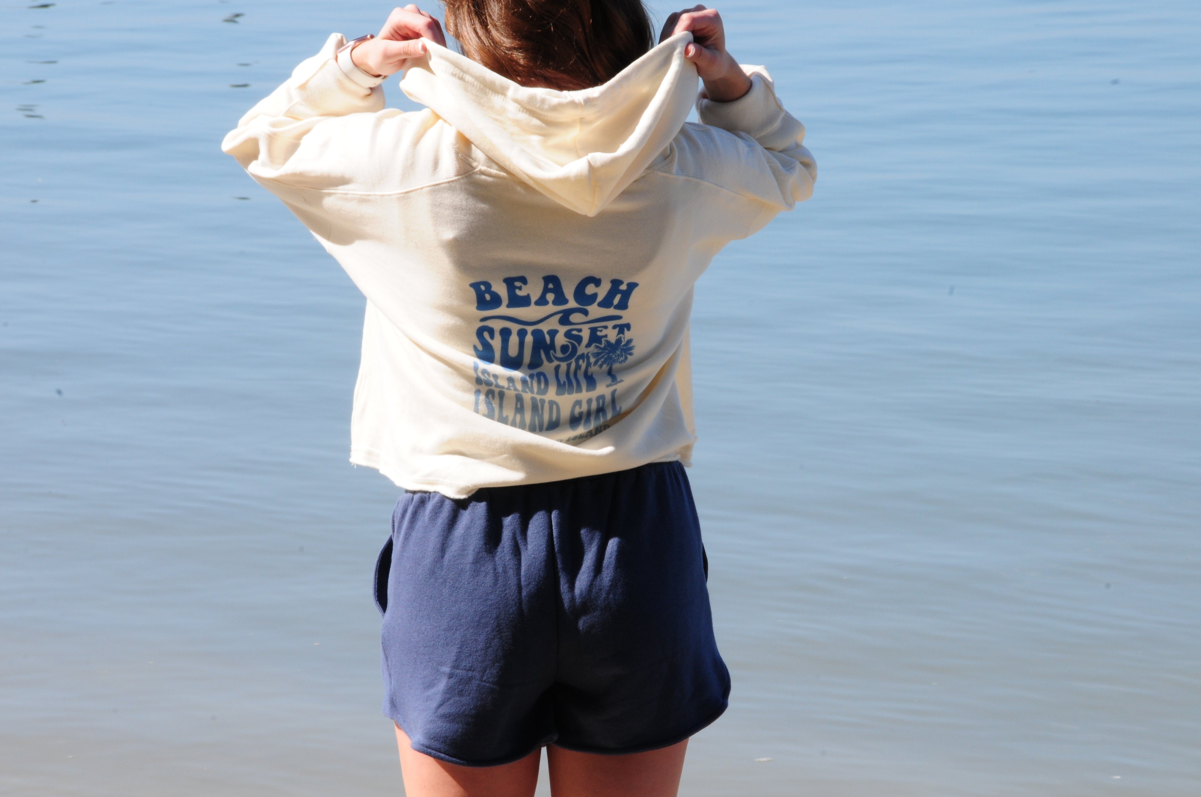 Beach Sunset Island Girl Hoodie