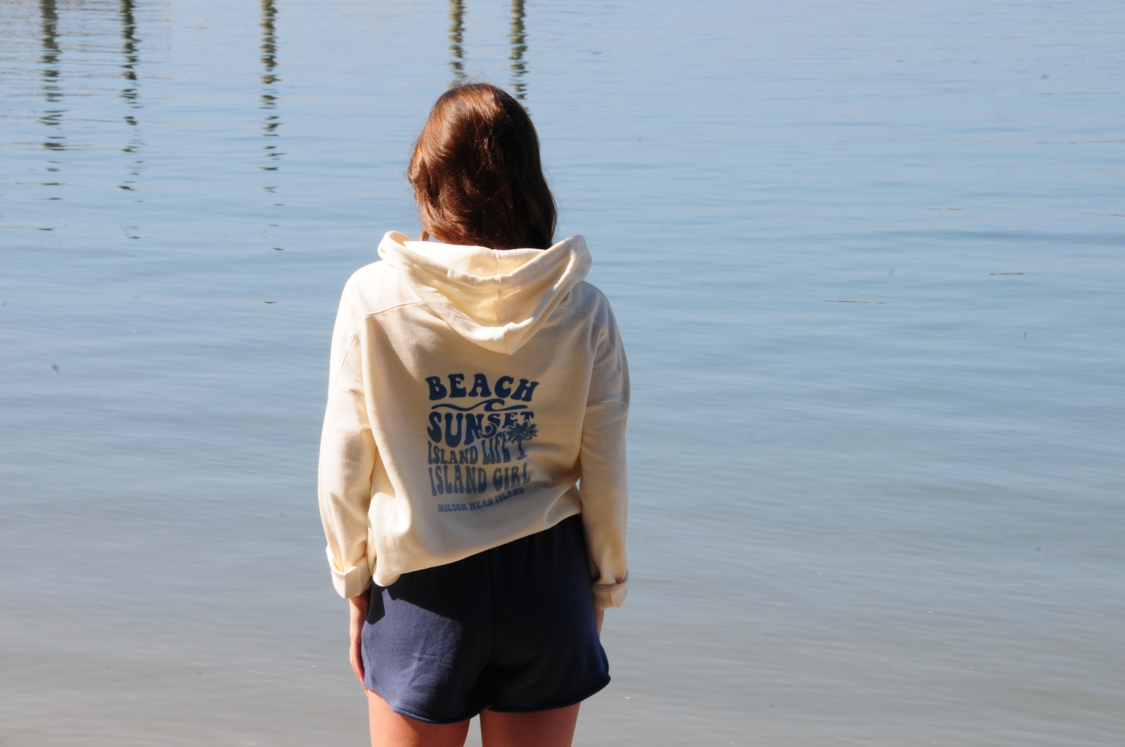 Beach Sunset Island Girl Hoodie