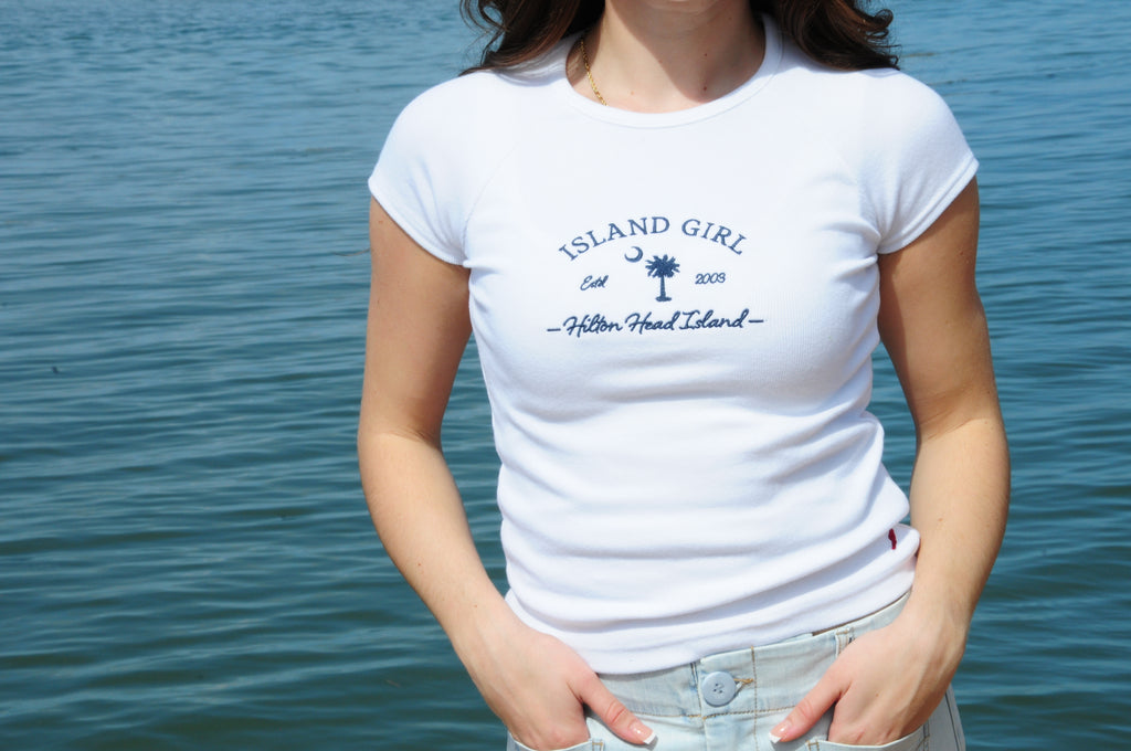Island girl Rib Babydoll Tee