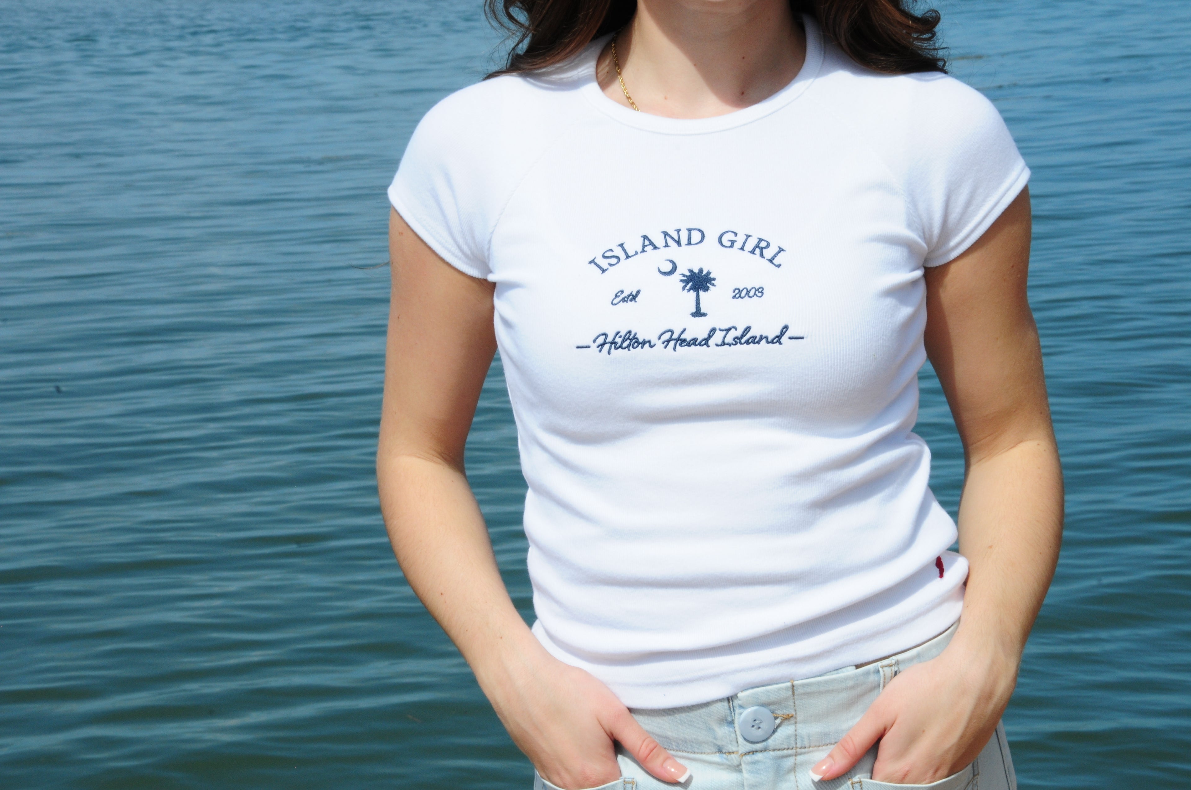 Island girl Rib Babydoll Tee