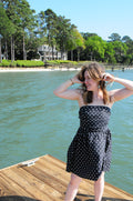 Polka Dot Tube Mini Dress